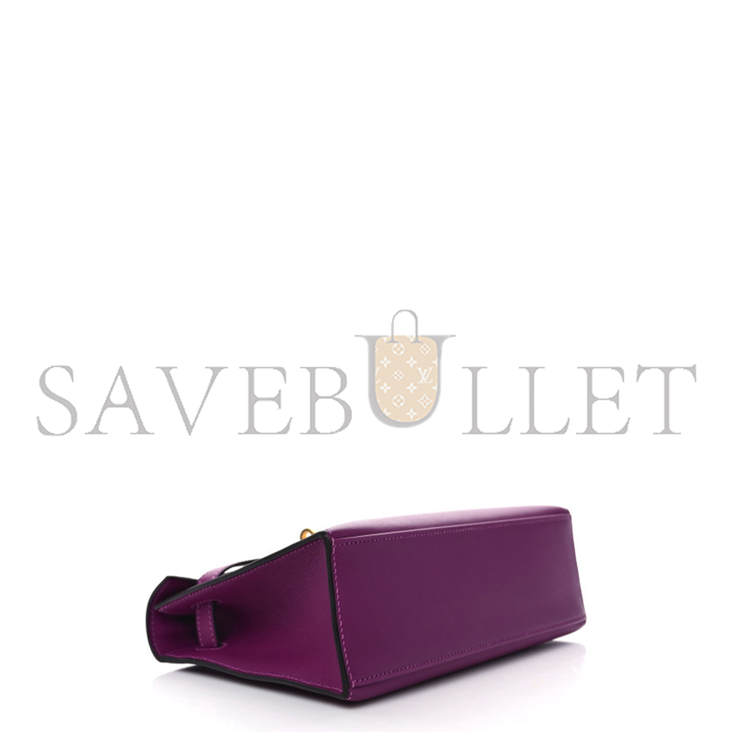 HERMES SWIFT KELLY POCHETTE CLUTCH ANEMONE (22*14*7cm) 